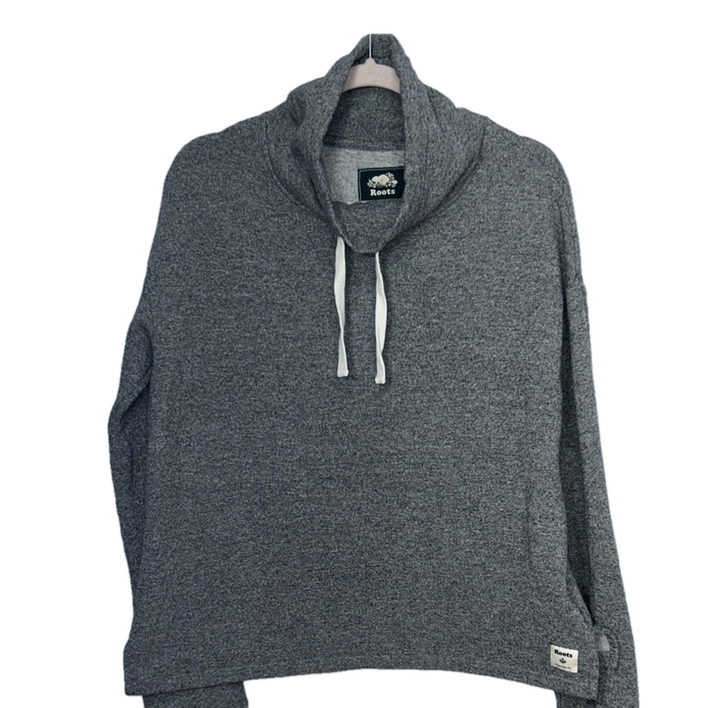 Roots Gray Cowl Neck Sweater
